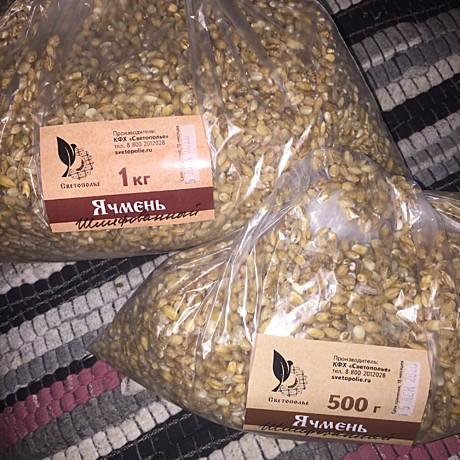 Зерно Ячмень шлифованный 0,5 кг